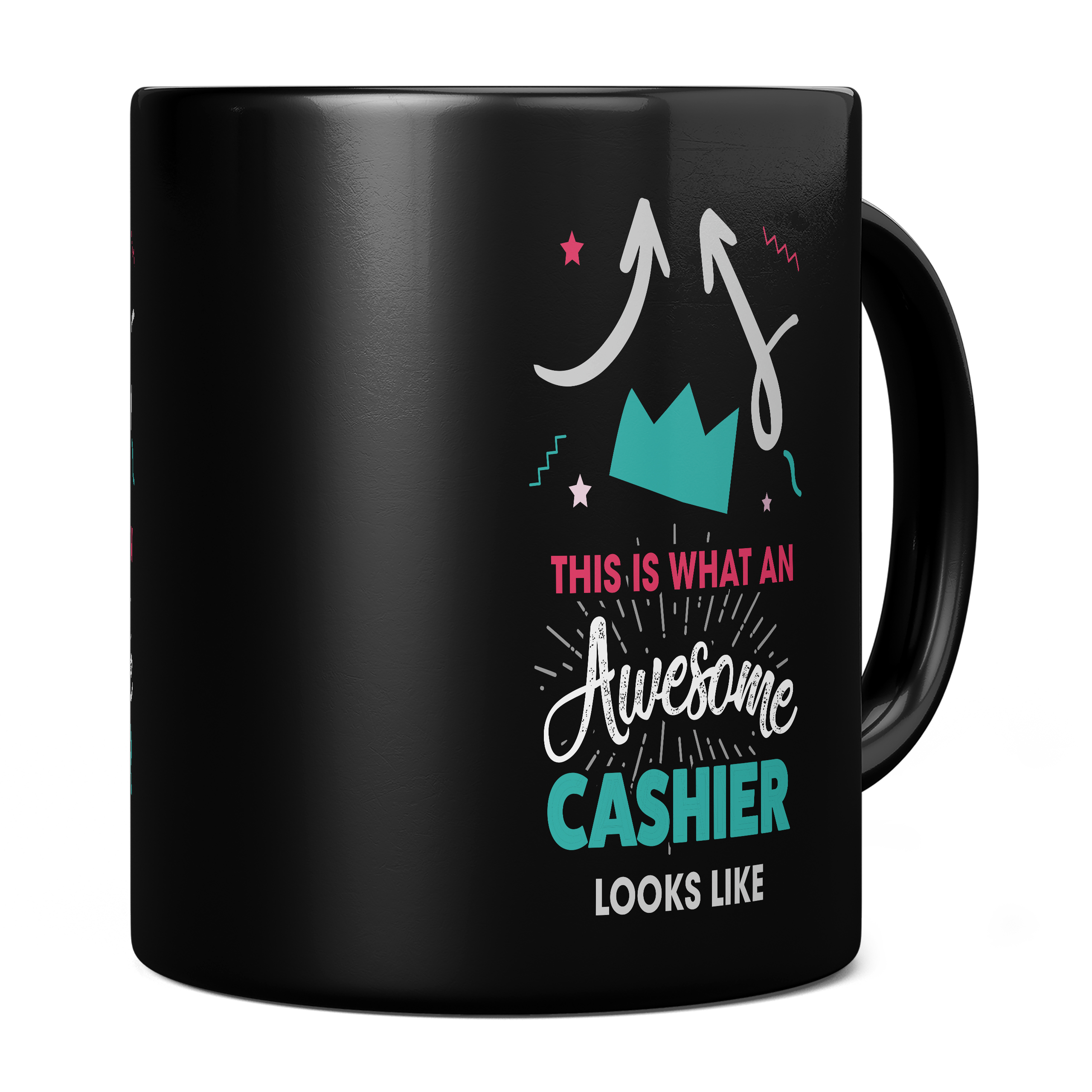 THIS IS WHAT AN AWESOME CASHIER LOOKS LIKE 11oz NOVELTY MUG Mugs