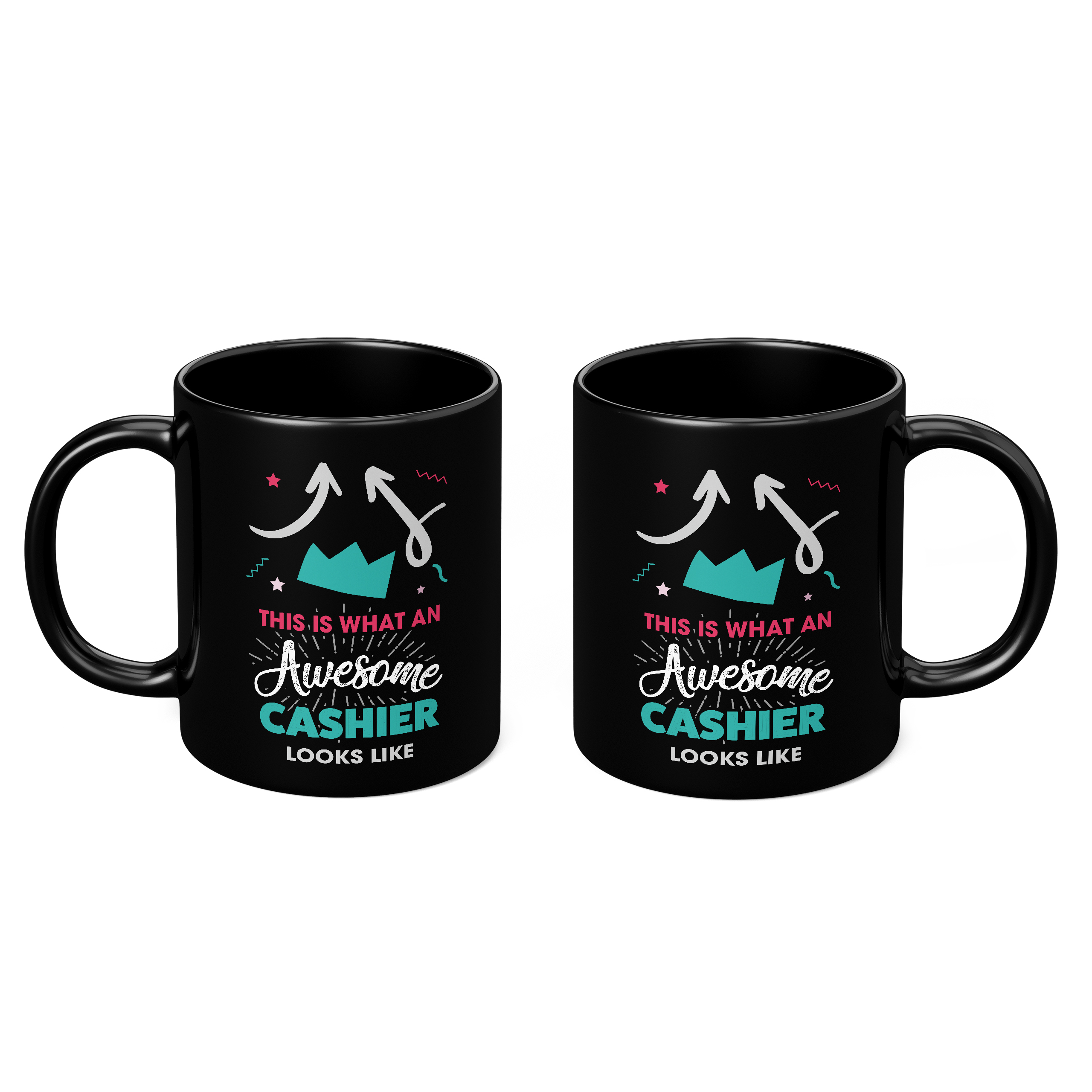THIS IS WHAT AN AWESOME CASHIER LOOKS LIKE 11oz NOVELTY MUG Mugs