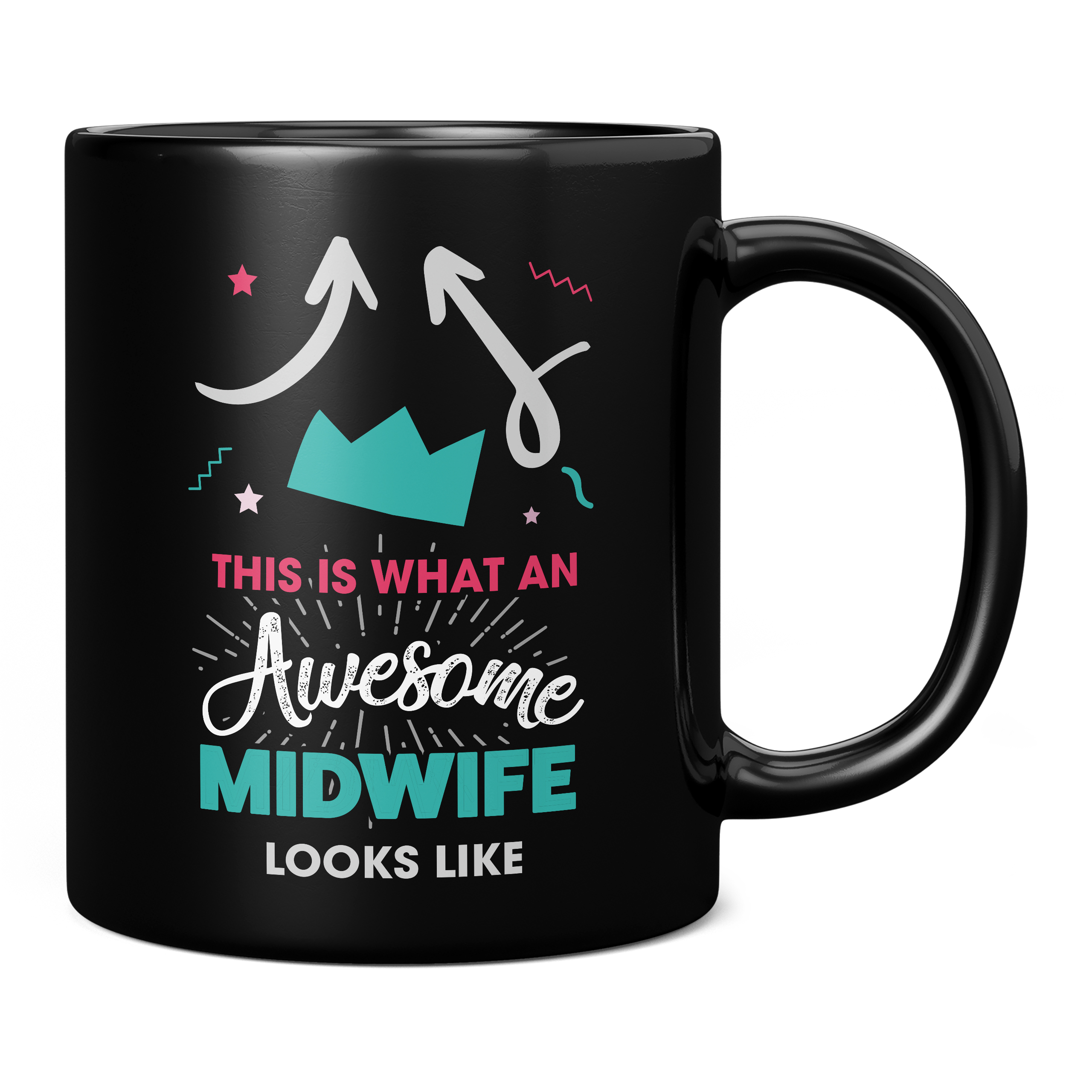 THIS IS WHAT AN AWESOME MIDWIFE LOOKS LIKE 11OZ NOVELTY MUG