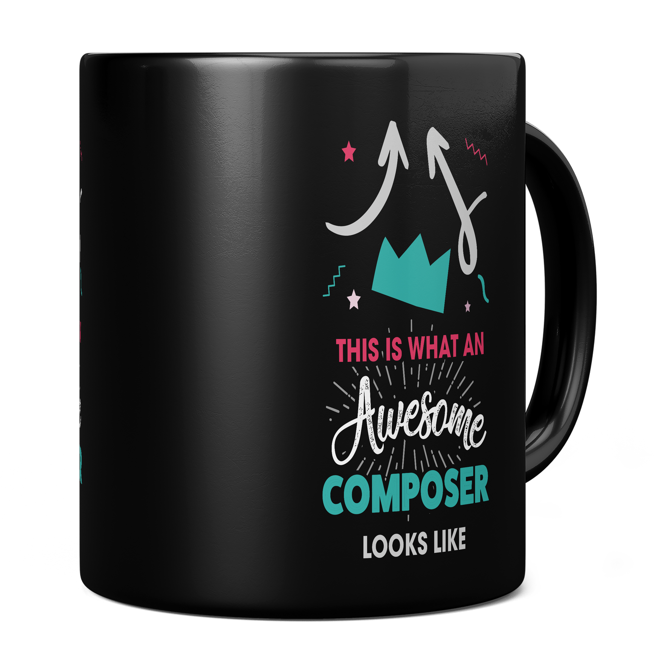THIS IS WHAT AN AWESOME COMPOSER LOOKS LIKE 11oz NOVELTY MUG Mugs