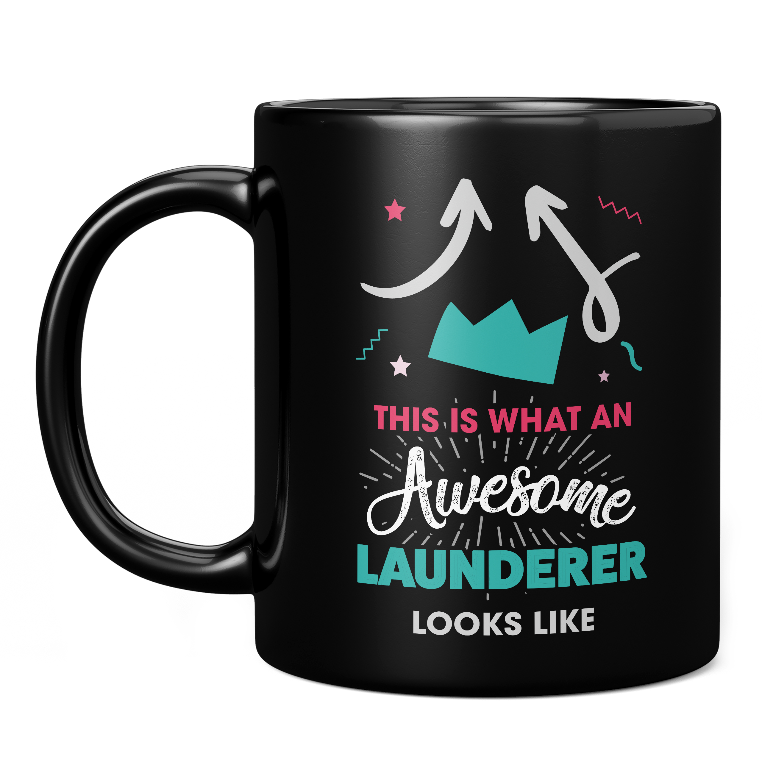 THIS IS WHAT AN AWESOME LAUNDERER LOOKS LIKE 11oz NOVELTY MUG Mugs