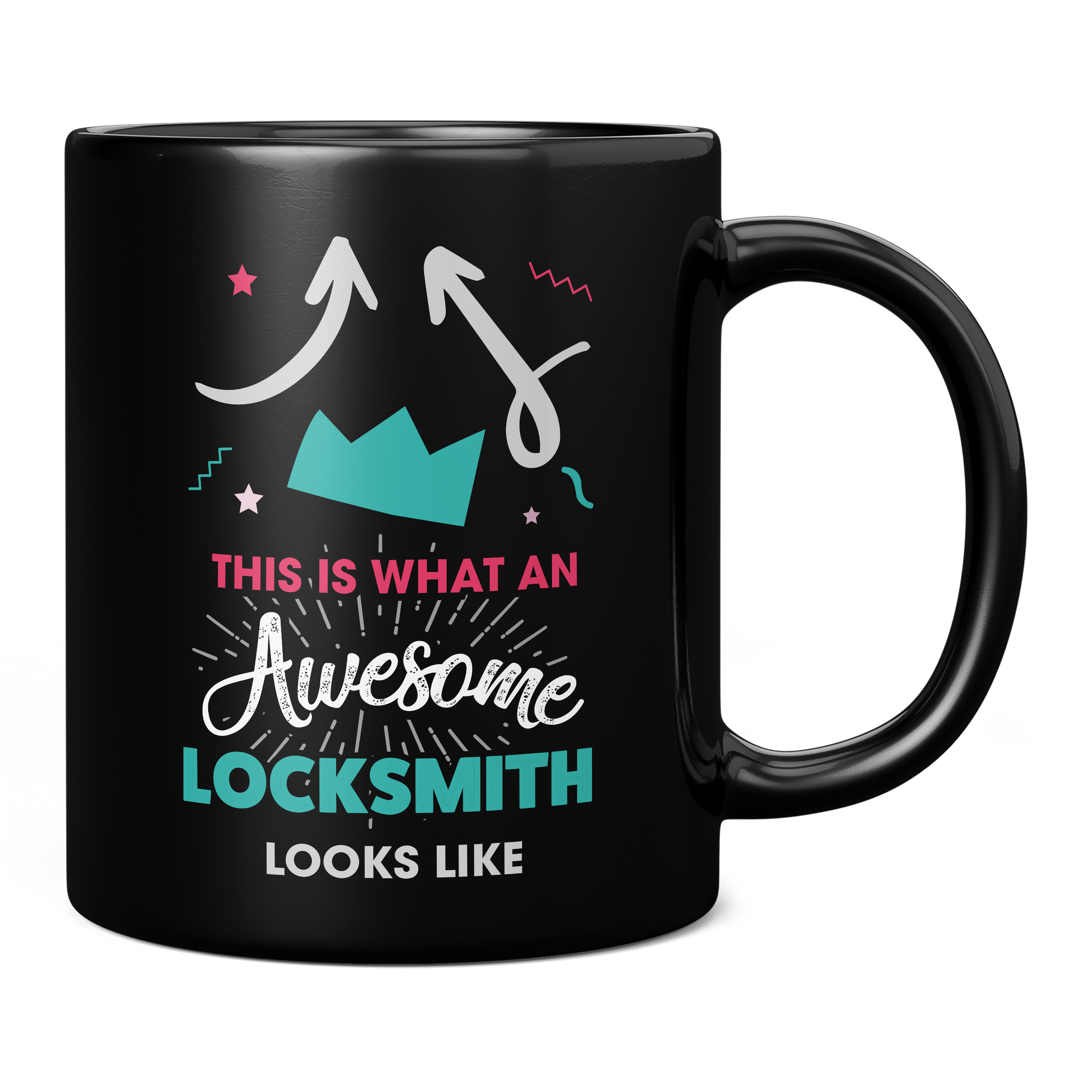 THIS IS WHAT AN AWESOME LOCKSMITH LOOKS LIKE 11OZ NOVELTY MUG