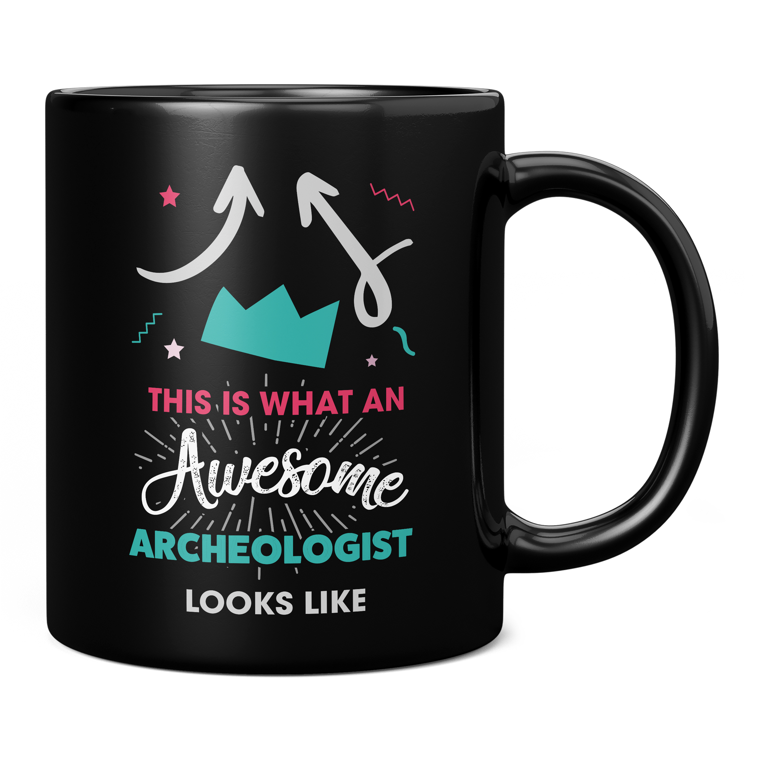 THIS IS WHAT AN AWESOME ARCHEOLOGIST LOOKS LIKE 11OZ NOVELTY MUG