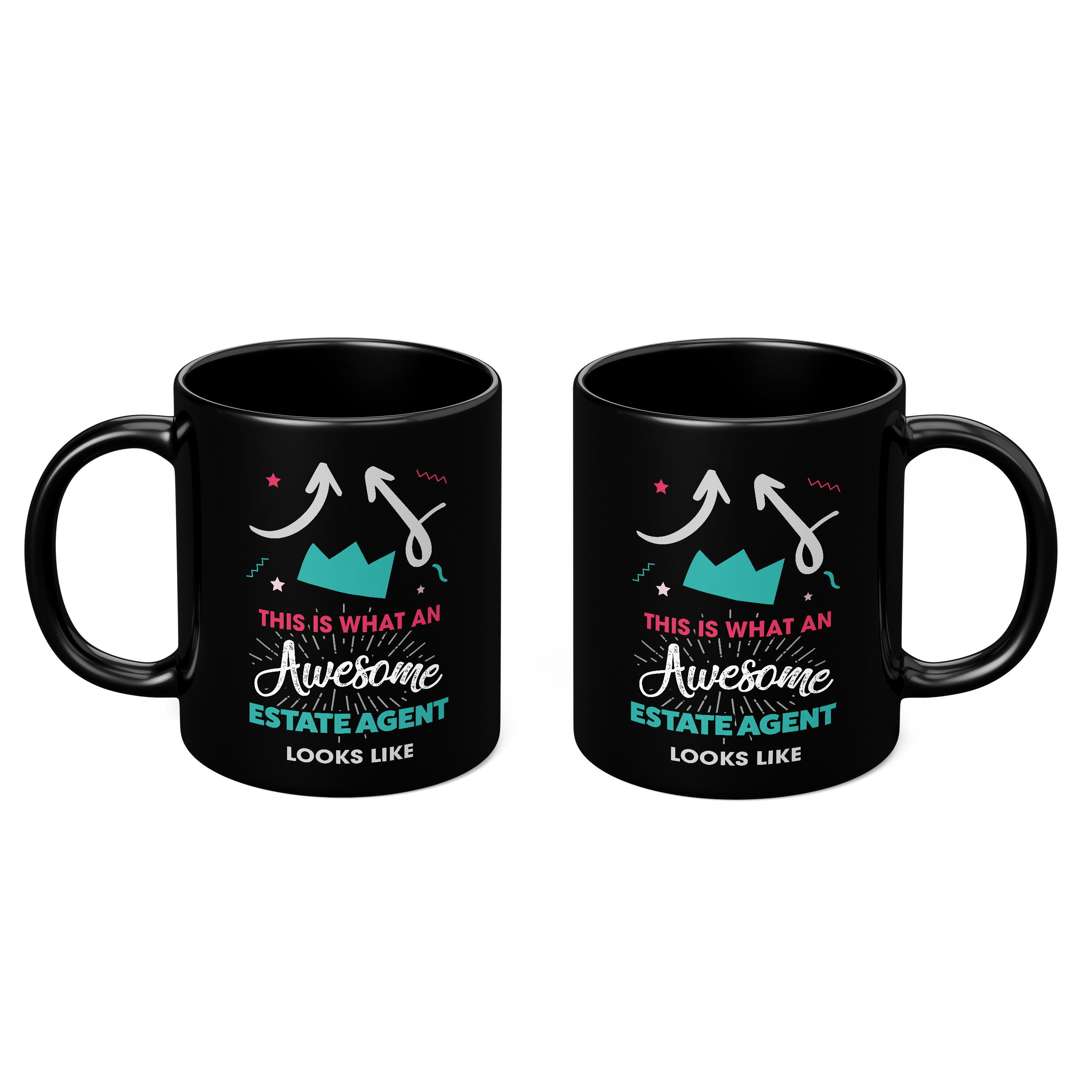 THIS IS WHAT AN AWESOME ESTATE AGENT LOOKS LIKE 11oz NOVELTY MUG Mugs