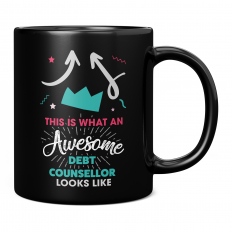 THIS IS WHAT AN AWESOME DEBT COUNSELLOR LOOKS LIKE 11OZ NOVELTY MUG