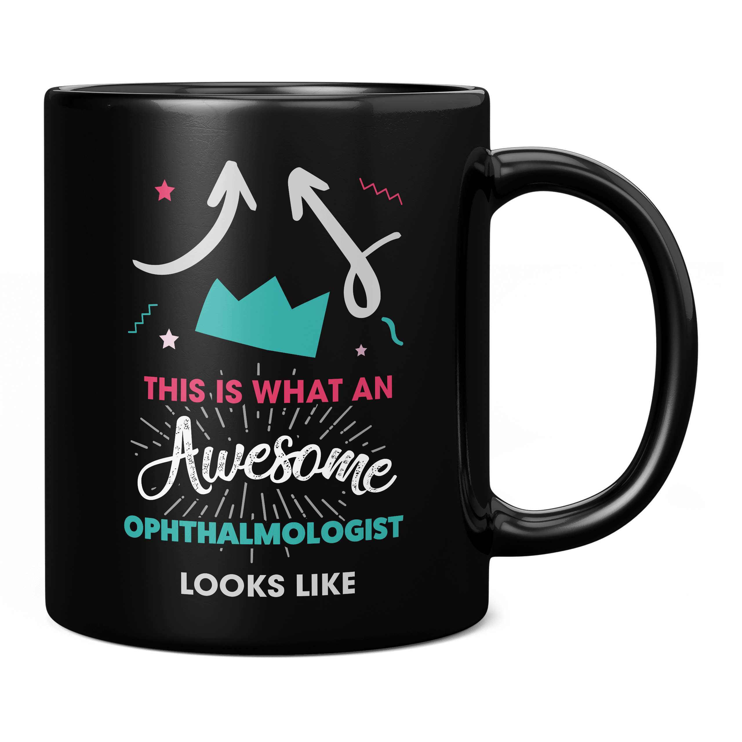 THIS IS WHAT AN AWESOME OPHTHALMOLOGIST LOOKS LIKE 11OZ NOVELTY MUG