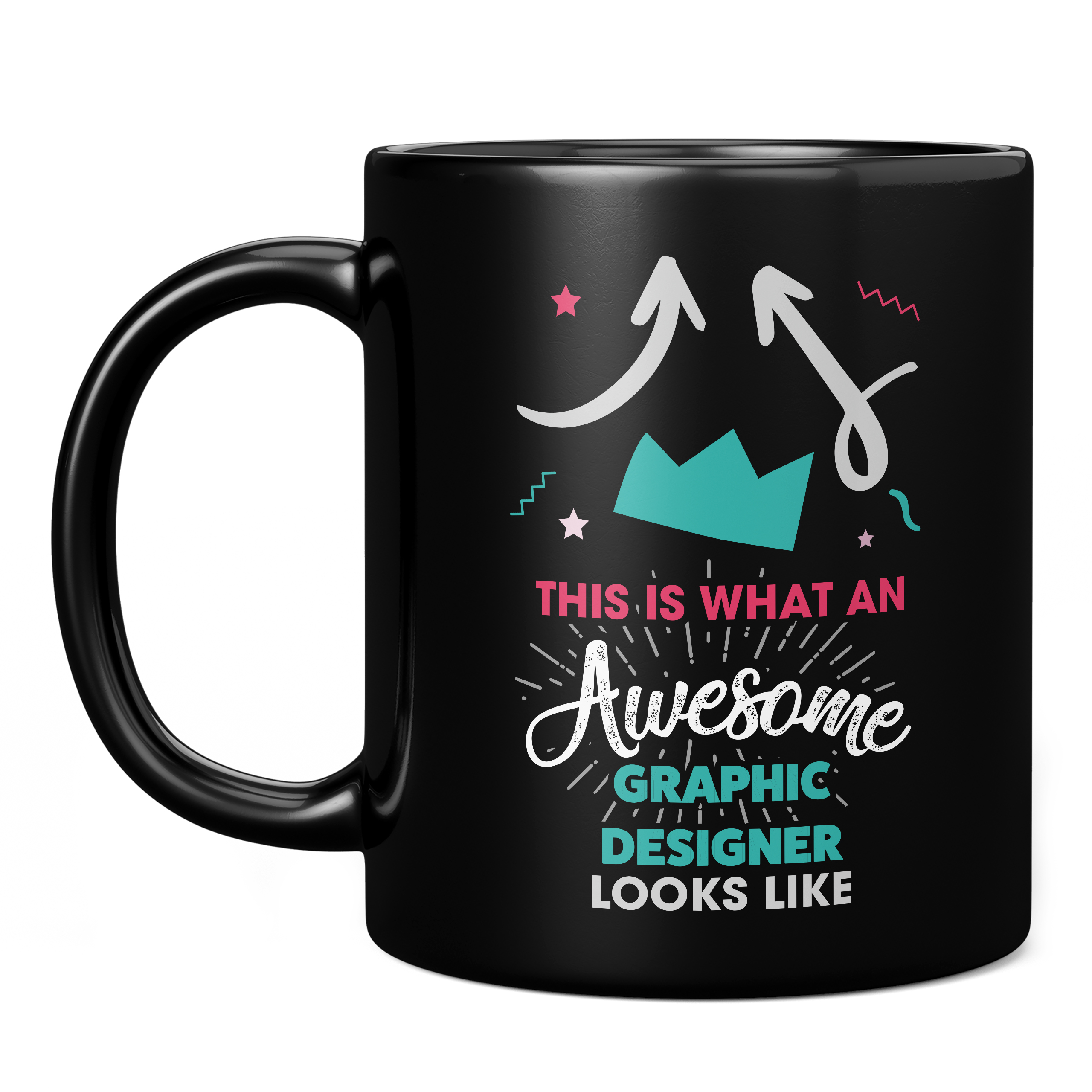 THIS IS WHAT AN AWESOME GRAPHIC DESIGNER LOOKS LIKE 11oz NOVELTY MUG Mugs