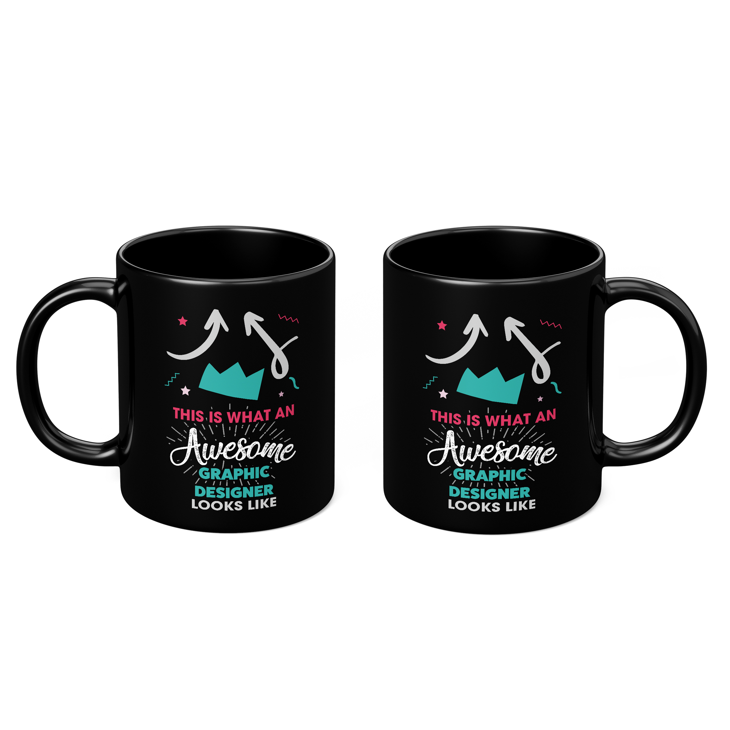 THIS IS WHAT AN AWESOME GRAPHIC DESIGNER LOOKS LIKE 11oz NOVELTY MUG Mugs