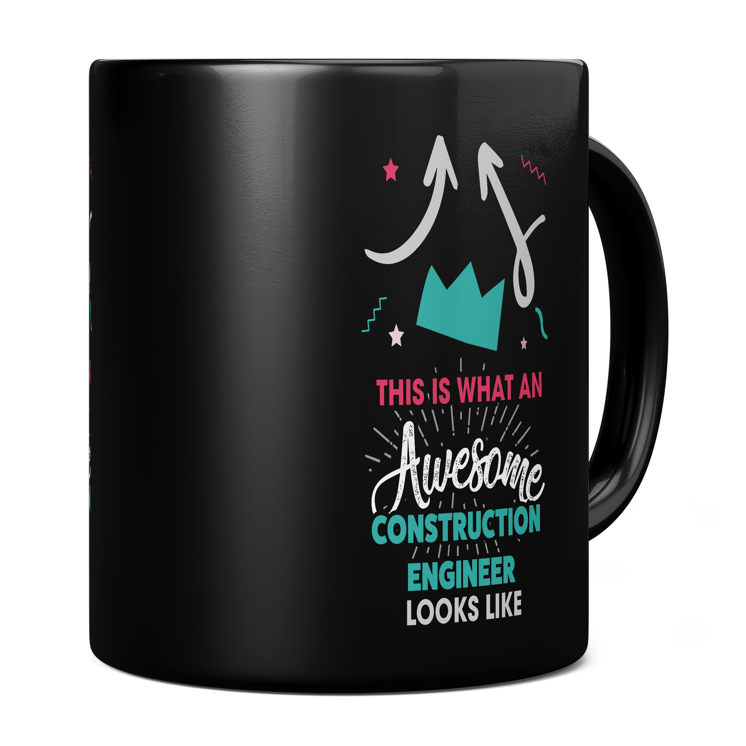 THIS IS WHAT AN AWESOME CONSTRUCTION ENGINEER LOOKS LIKE 11oz NOVELTY MUG Mugs