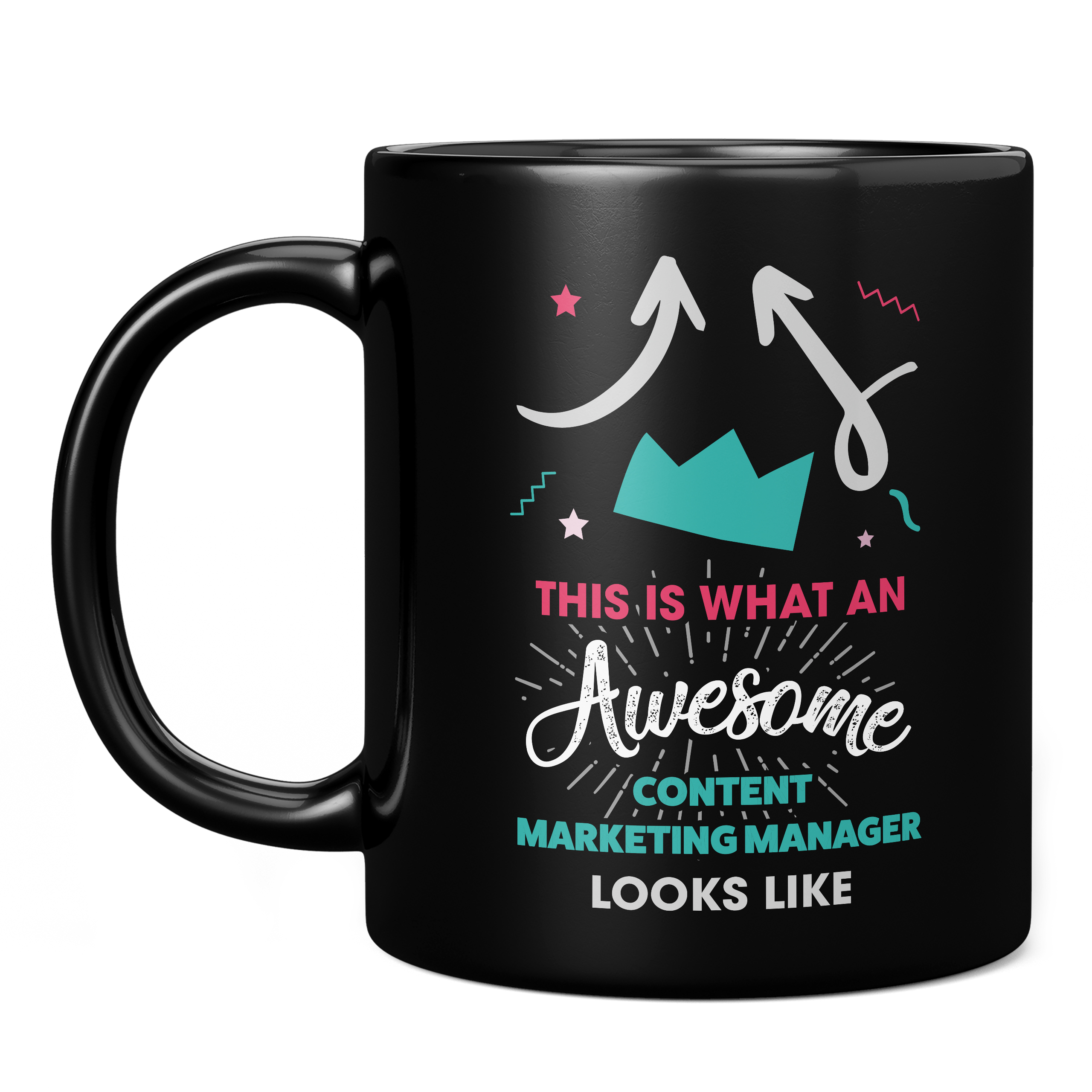 THIS IS WHAT AN AWESOME CONTENT MARKETING MANAGER LOOKS LIKE 11oz NOVELTY MUG Mugs